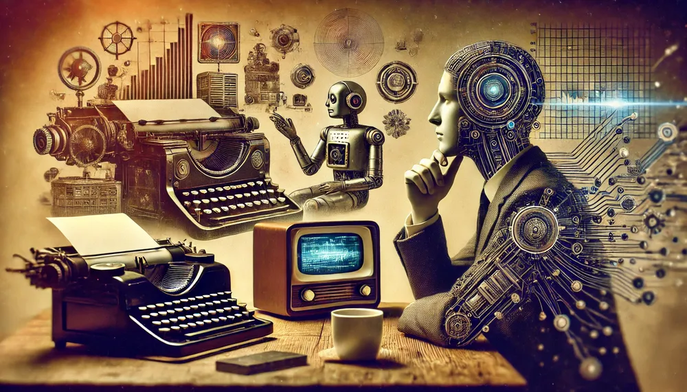 DALL·E 2024-09-08 19.48.12 - Create a horizontal image for the media outlet 'Mirada Argentina' featuring a human interacting with a computer. The scene should include a blend of a